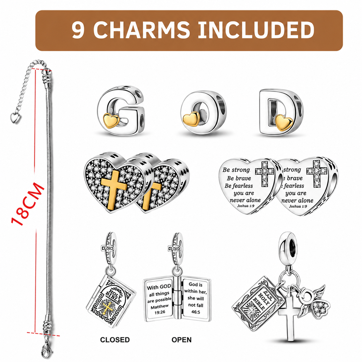 Blessed Charms Bracelet™ | Daily Faith & Divine Protection